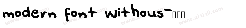 modern font withous字体转换